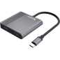 Sandberg 136-44 hub & concentrateur USB 3.2 Gen 1 (3.1 Gen 1) Type-C Gris