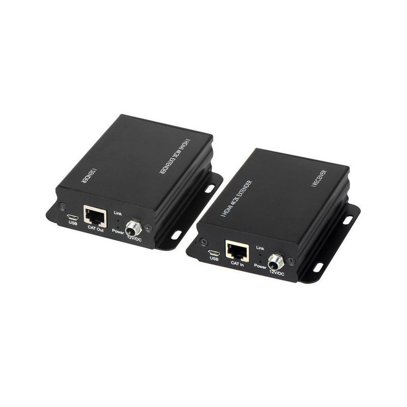 Microconnect MC-HM-ET15 extension audio/video Émetteur et récepteur AV Noir