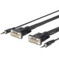 Vivolink PROVGAMCS7 câble vidéo et adaptateur 7 m VGA (D-Sub) + 3,5 mm Noir