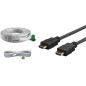 Vivolink VL-INSTKIT-5M câble vidéo et adaptateur VGA (D-Sub) + 3,5 mm HDMI Type A (Standard) Blanc