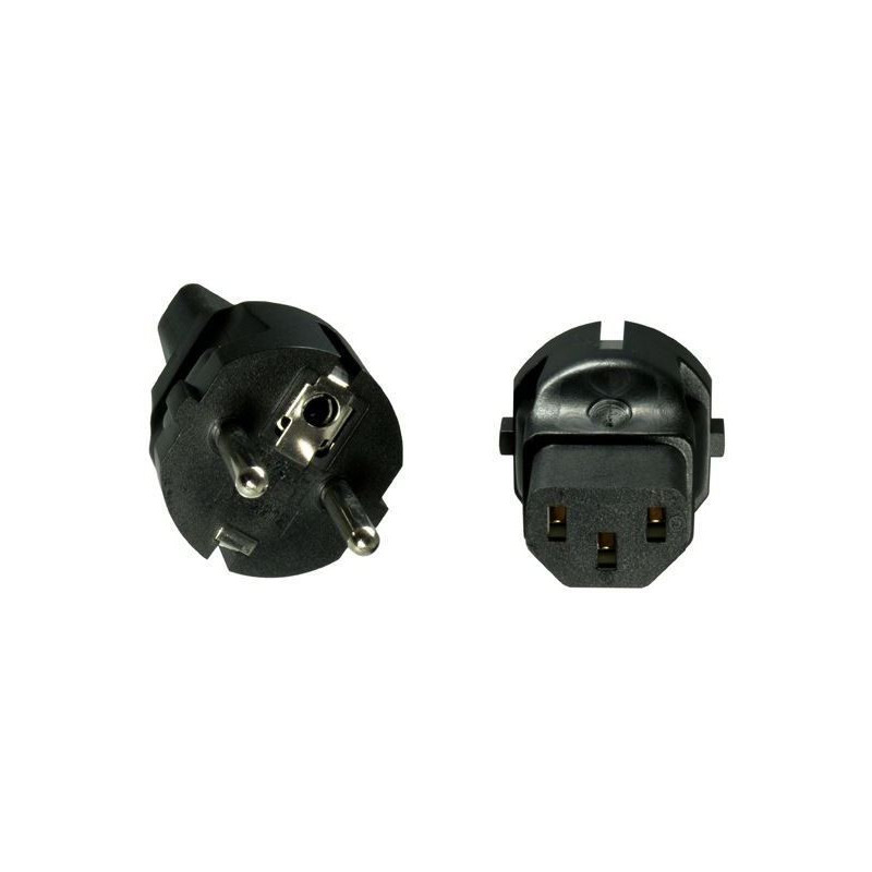 Microconnect PESC13AD adaptateur prise d'alimentation Type F C13 Noir