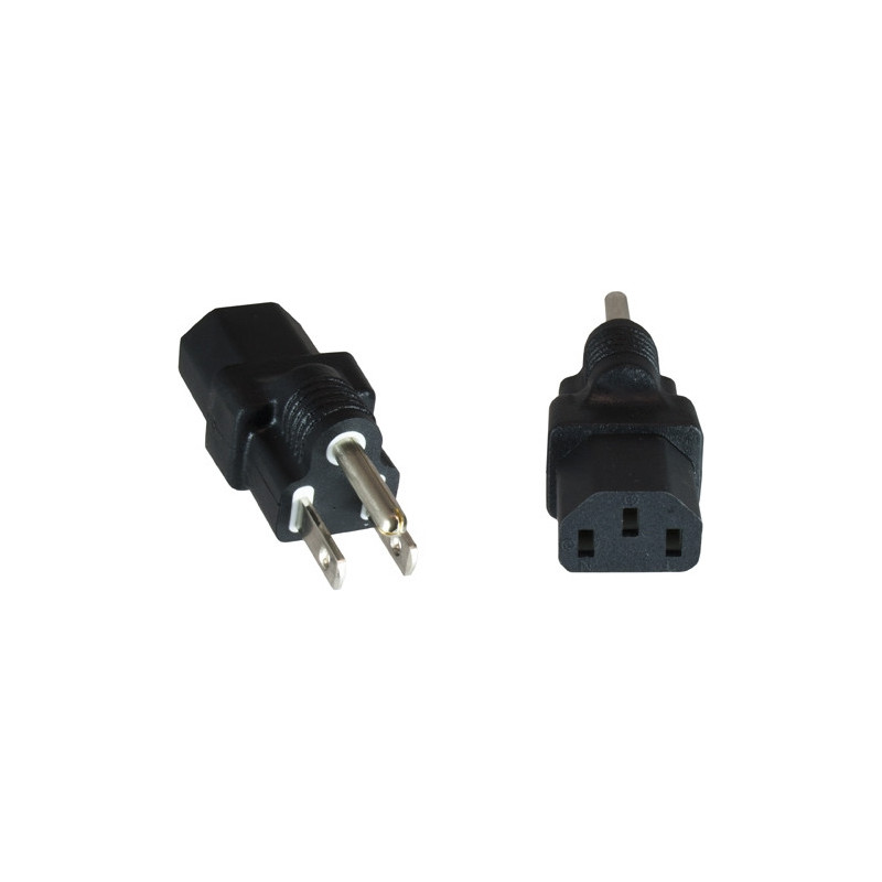 Microconnect PEUSABC13 adaptateur prise d'alimentation Type B C13 Noir