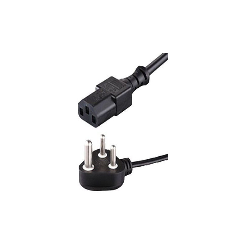 Microconnect PE010450SOUTHAFRICA câble électrique Noir 5 m Prise d'alimentation type M IEC C13