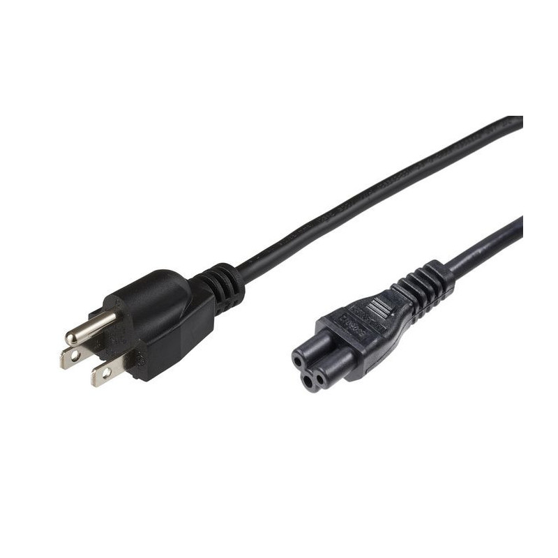 Microconnect PE110805 câble électrique Noir 0,5 m Prise d'alimentation type B Coupleur C5