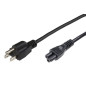 Microconnect PE110805 câble électrique Noir 0,5 m Prise d'alimentation type B Coupleur C5