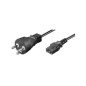Microconnect PE1204100R câble électrique Noir 10 m IEC 320 Coupleur C13