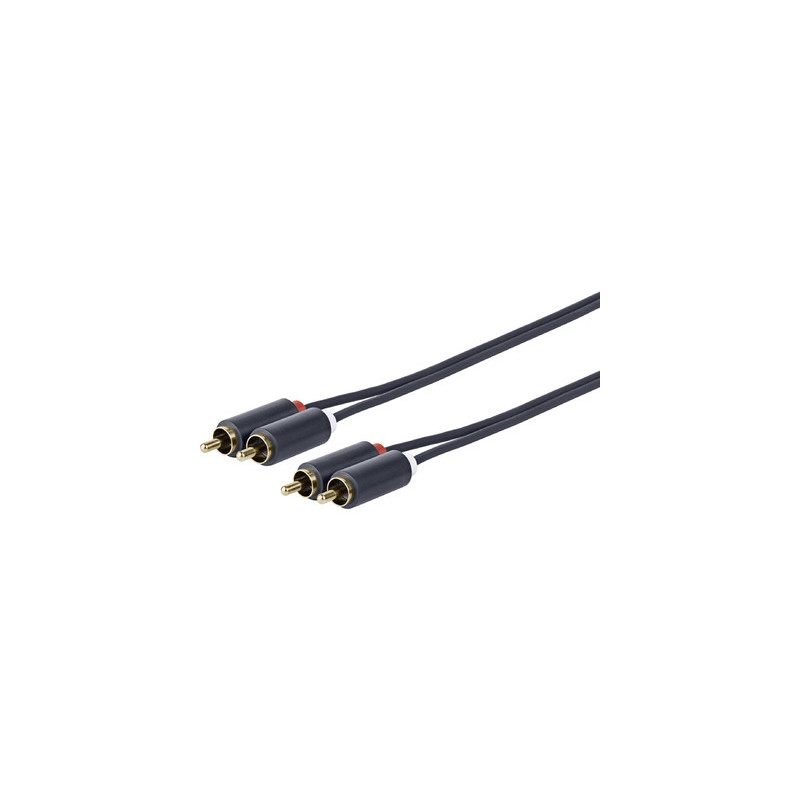 Vivolink PRORCARCA2 câble audio 2 m 2 x RCA Noir