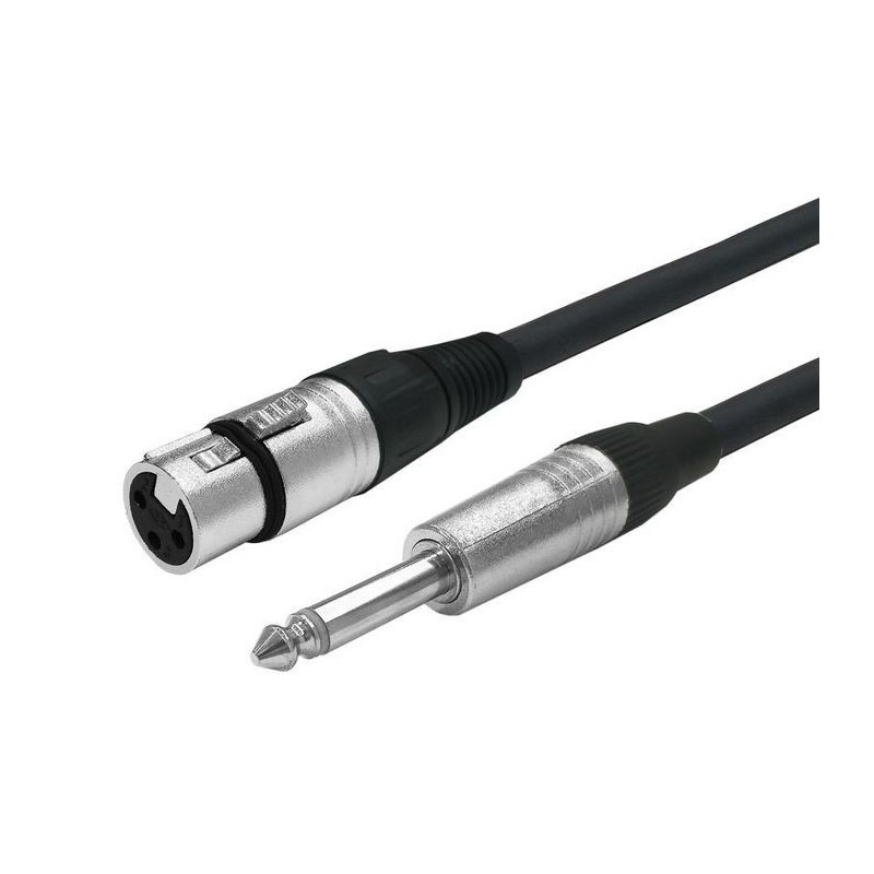 Vivolink PROAUDXLRFJACK1 câble audio 1 m XLR 6,35 mm Noir