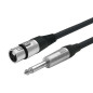 Vivolink PROAUDXLRFJACK1 câble audio 1 m XLR 6,35 mm Noir
