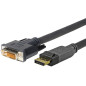 Vivolink PRODPDVI4K2 câble vidéo et adaptateur 2 m DisplayPort DVI-D Noir