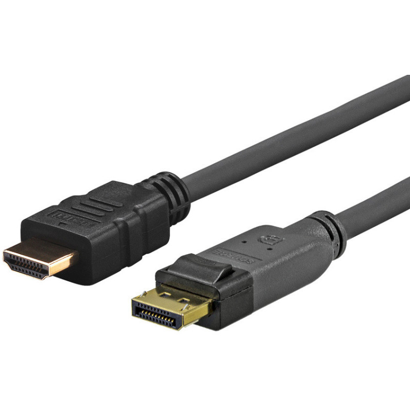 Vivolink 1.0m Displayport - HDMI 1 m Noir