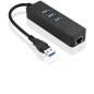 Microconnect MC-USB3.0HUBWETH hub & concentrateur USB 3.2 Gen 1 (3.1 Gen 1) Type-A Noir