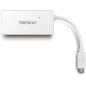 Trendnet TUC-H4E hub & concentrateur USB 3.2 Gen 1 (3.1 Gen 1) Type-C 5000 Mbit/s Blanc