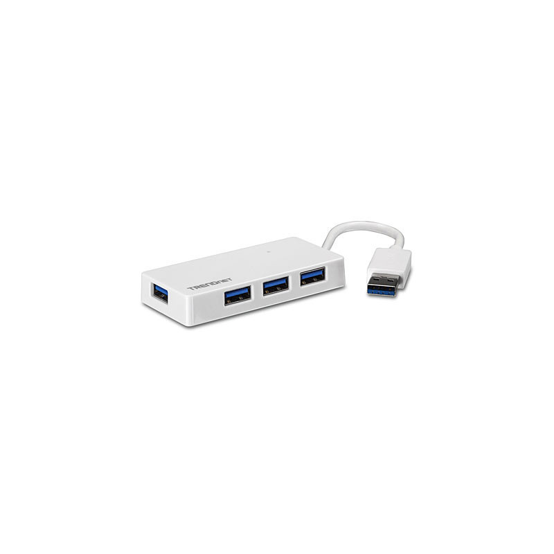 Trendnet TU3-H4E hub & concentrateur 5000 Mbit/s Blanc