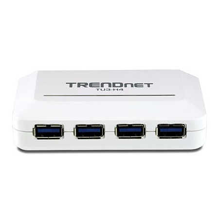 Trendnet TU3-H4 hub & concentrateur 5000 Mbit/s Blanc