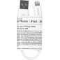 eSTUFF Lightning Cable MFI 0,15m Whit Blanc