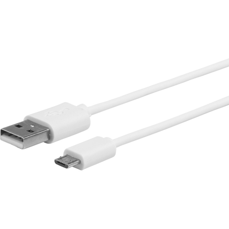 eSTUFF ES603007 câble USB 1 m USB 2.0 USB A Micro-USB A Blanc