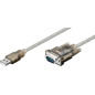 Microconnect 68875 câble vidéo et adaptateur 1,5 m USB Type-A VGA (D-Sub) Transparent