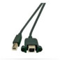 Microconnect USBABF1PANEL câble USB 1 m USB 2.0 USB A USB B Noir