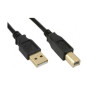 Microconnect 3m USB2.0 A-B M-M câble USB USB A USB B Noir