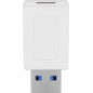 Microconnect USB3.0ACFW changeur de genre de câble USB3.0 Type-A USB3.1 Type-C Blanc