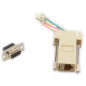 Microconnect SAD008 changeur de genre de câble RJ45 F DB9 F Beige