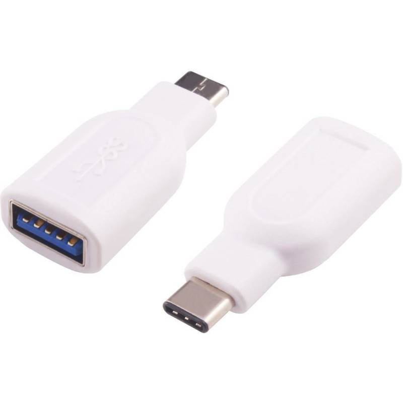 Microconnect USB3.1CAAFW changeur de genre de câble USB C USB A Blanc