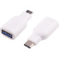 Microconnect USB3.1CAAFW changeur de genre de câble USB C USB A Blanc