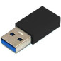 Microconnect USB3.0ACF changeur de genre de câble USB 3.0 A USB 3.1 C Noir