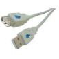 Microconnect USB 2.0 A-A 5m M-F câble USB USB A Gris