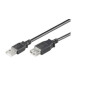 Microconnect USB2.0, M/F, 3m câble USB USB A Noir