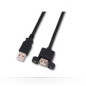 Microconnect 0.5m, USB2.0-A - USB2.0-A câble USB 0,5 m USB A Noir