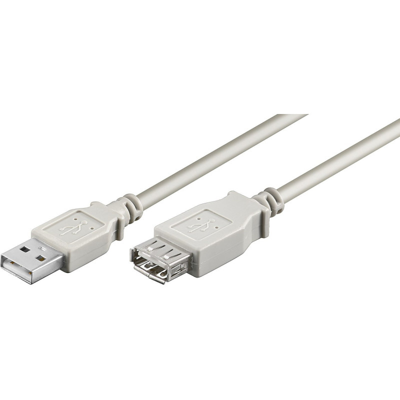 Microconnect USBAAF03 câble USB 0,3 m USB 2.0 USB A Gris