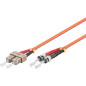 Microconnect FIB120025 câble de fibre optique 25 m ST/UPC SC/UPC OM1 Orange