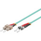 Microconnect FIB122015 câble de fibre optique 15 m ST/UPC SC/UPC OM3 Couleur aqua, Bleu