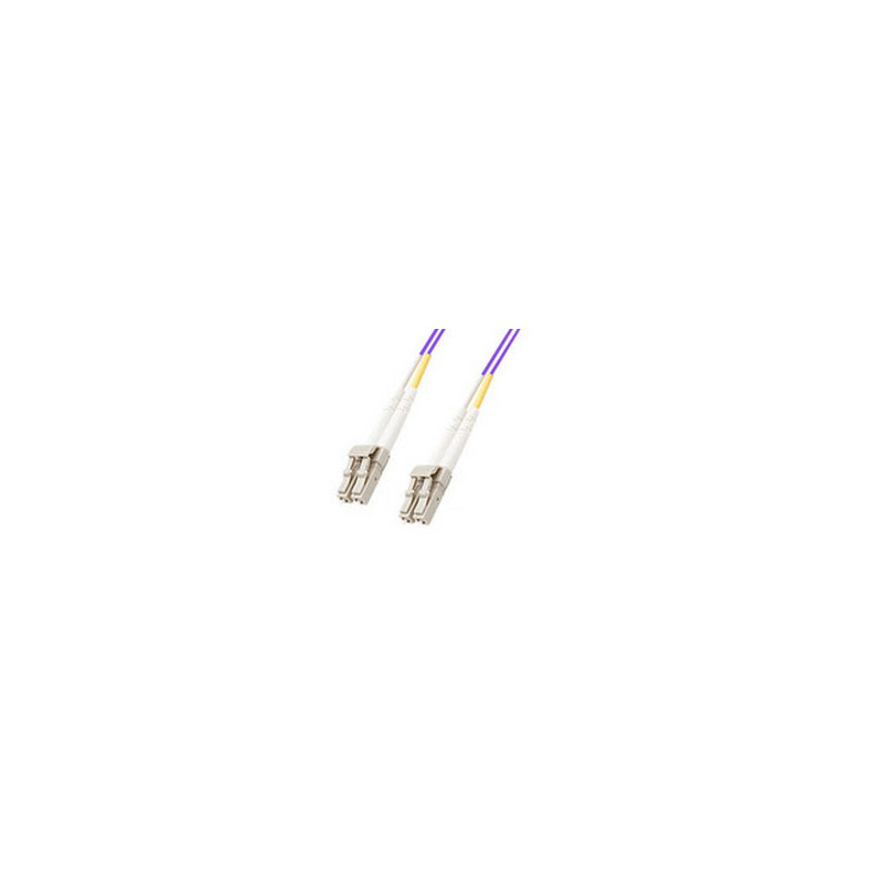 Microconnect LC/PC-LC/PC, 2M, 50/125, MM, Duplex câble de fibre optique Violet