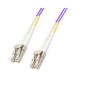 Microconnect LC/PC-LC/PC, 2M, 50/125, MM, Duplex câble de fibre optique Violet