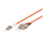 Microconnect 10m LC-SC UPC LSZH câble de fibre optique OM2 Orange