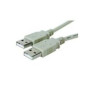 Microconnect USB 2.0 A-A 0.5m M-M câble USB 0,5 m USB A Gris