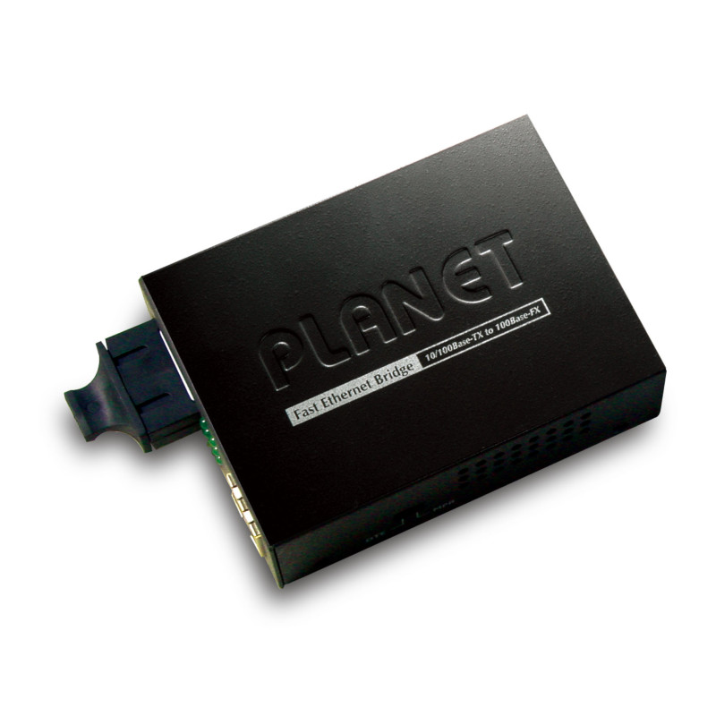 PLANET FT-802S15 convertisseur de support réseau 100 Mbit/s 1310 nm Monomode Noir