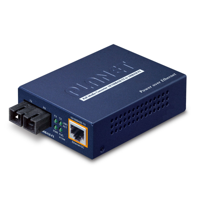 PLANET FTP-802S15 convertisseur de support réseau 100 Mbit/s 1310 nm Monomode Bleu