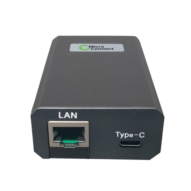 Microconnect POEINJ-25W-USBC adaptateur et injecteur PoE Gigabit Ethernet