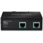 Trendnet TI-E100 prolongateur réseau Émetteur réseau Noir 10, 100, 1000 Mbit/s