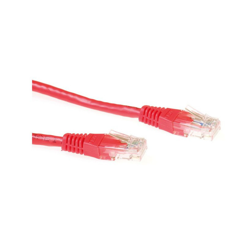 Microconnect B-UTP610R-B câble de réseau Rouge 10 m Cat6 U/UTP (UTP)