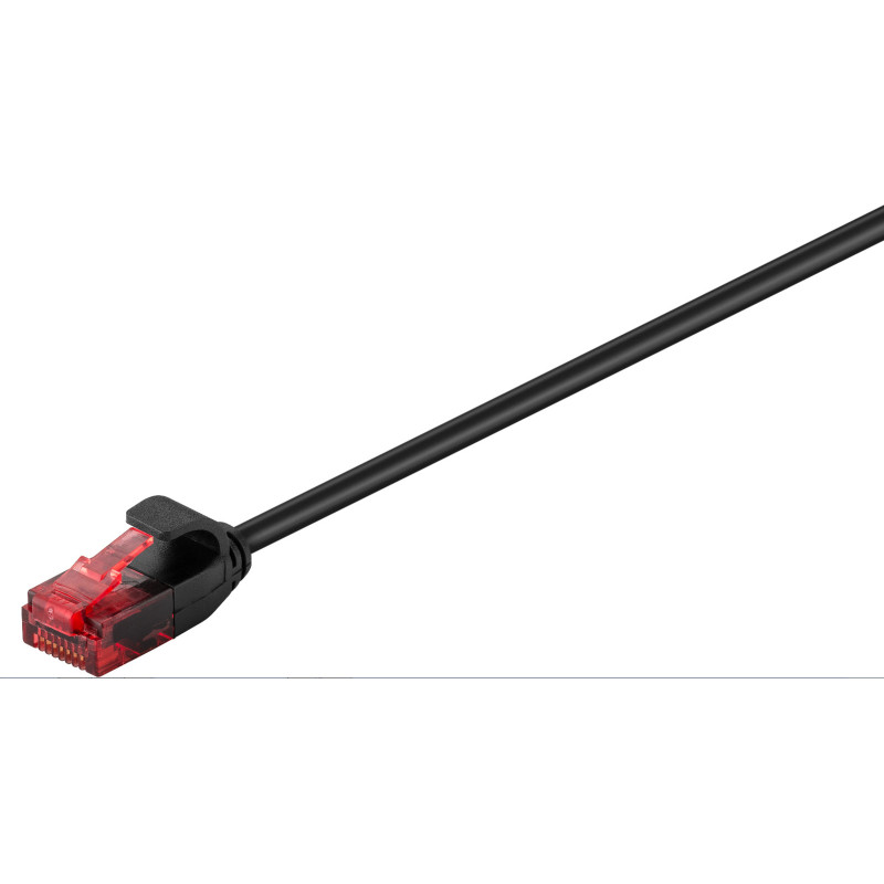 Microconnect V-UTP6A005S-SLIM câble de réseau Noir 0,5 m Cat6a U/UTP (UTP)