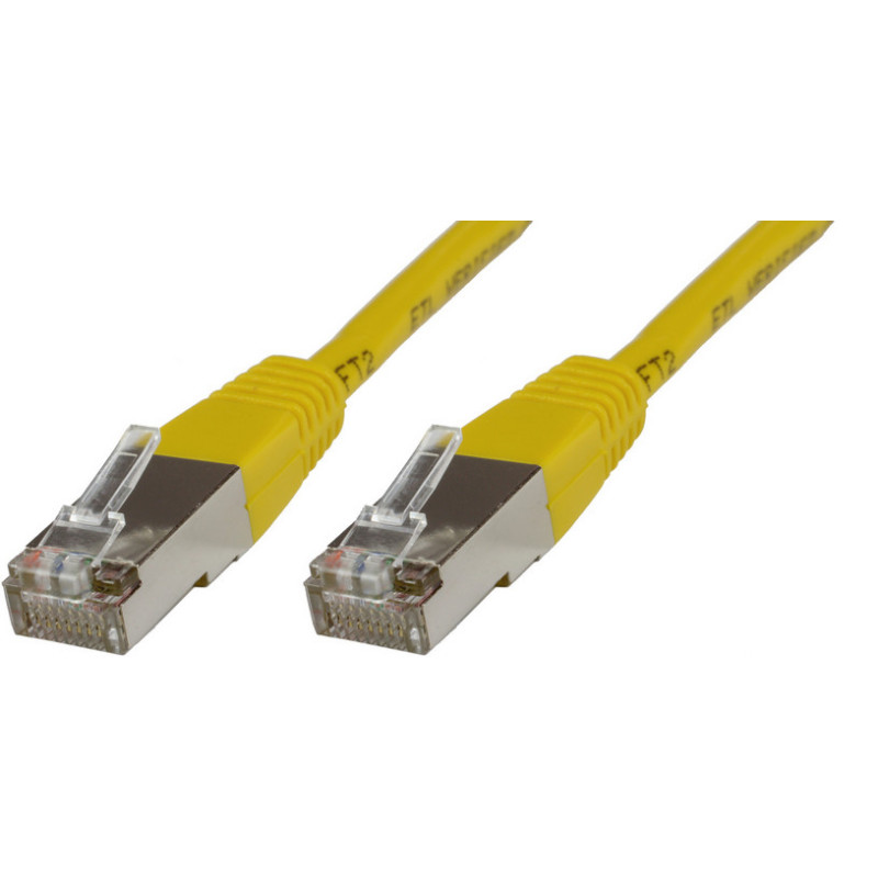 Microconnect STP60025Y câble de réseau Jaune 0,25 m Cat6 F/UTP (FTP)
