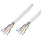 Microconnect 100m CAT6 UTP câble de réseau Blanc