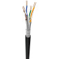 Microconnect KAB0100OUTDOOR câble de réseau Noir 100 m Cat7 S/FTP (S-STP)