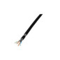 Microconnect 100m Cat7 câble de réseau Noir