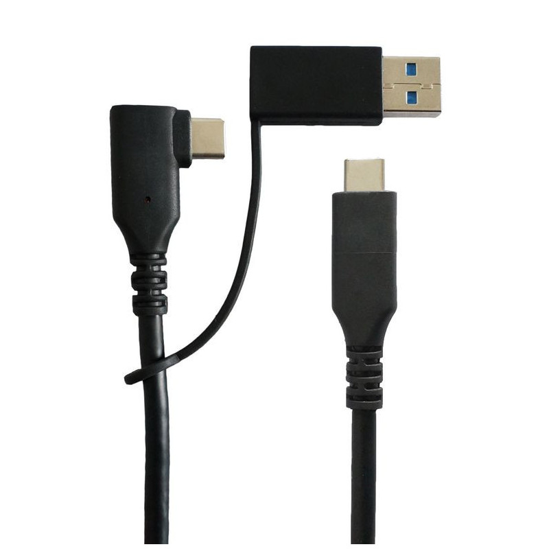 Microconnect USB3.1CC1MDE câble USB 1 m USB 3.2 Gen 1 (3.1 Gen 1) USB C Noir